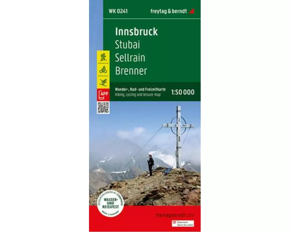 freytag & berndt Wanderkarte WK 0241 Innsbruck, Stubai - Sellrain - Brenner 1:50.000