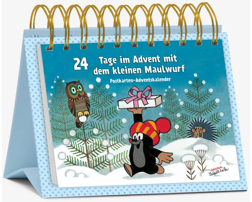 Postkarten-Adventskalender "24 Tage im Advent mit dem kleinen Maulwurf"