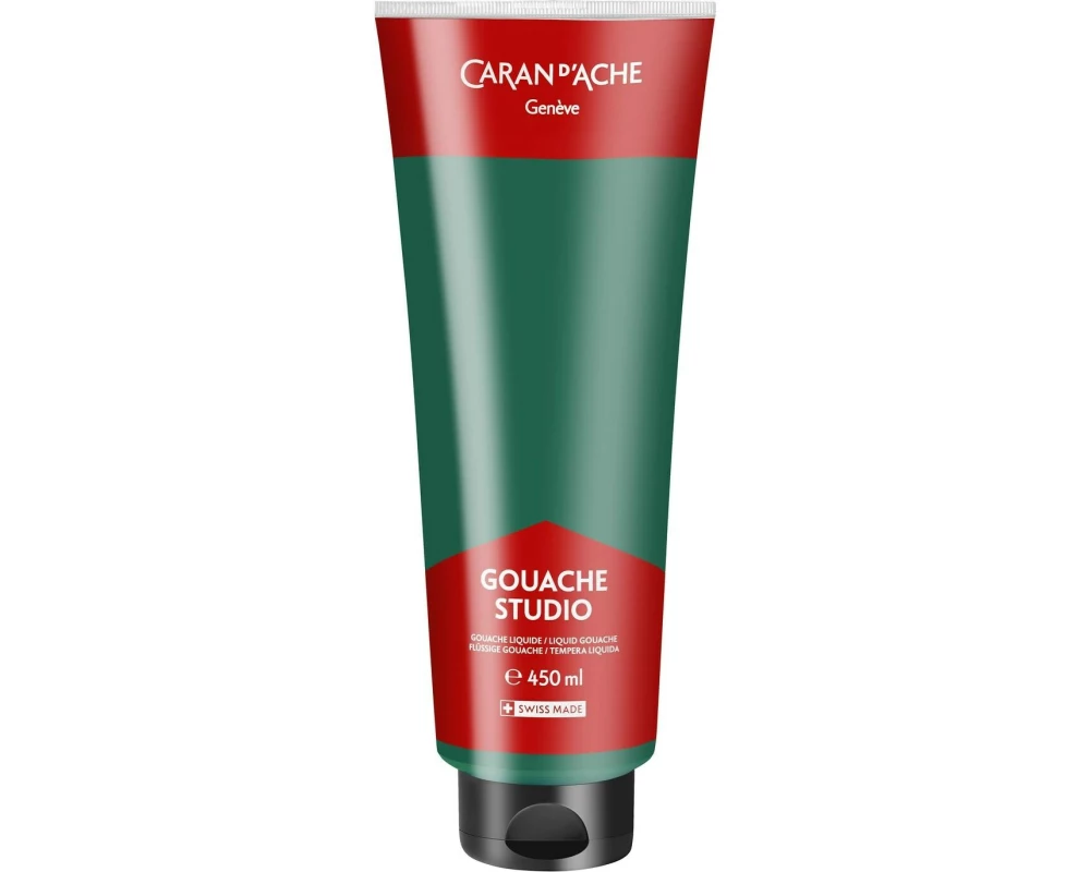 Caran d'Ache Wasserfarbe Gouache Studio 450 ml, Smaragdgrün
