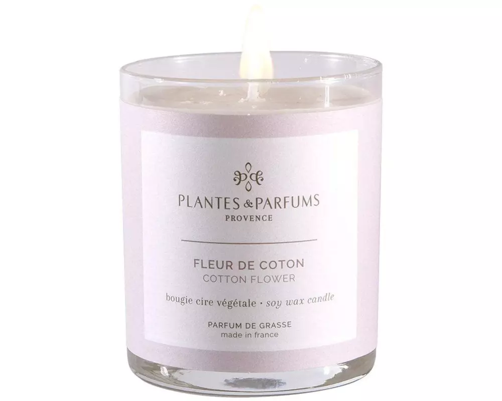 Plantes & Parfums Duftkerze Fleur de Coton 180 g