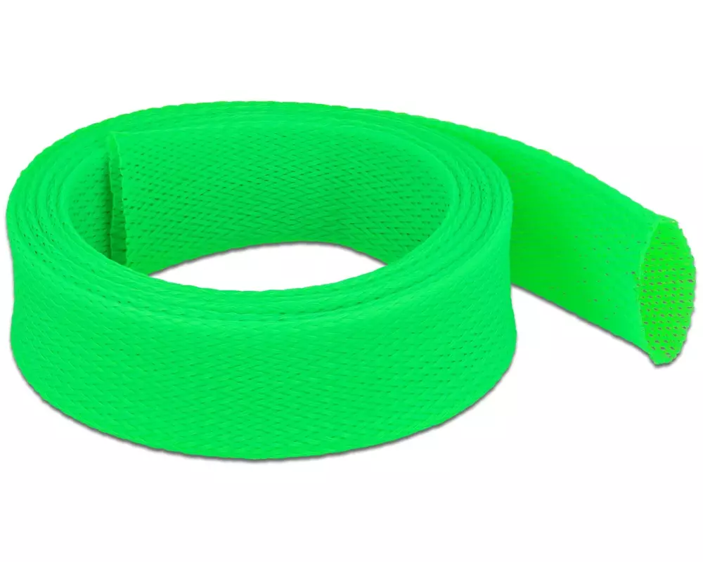 Delock Kabelschlauch dehnbar, 2 m x 38 mm Grün