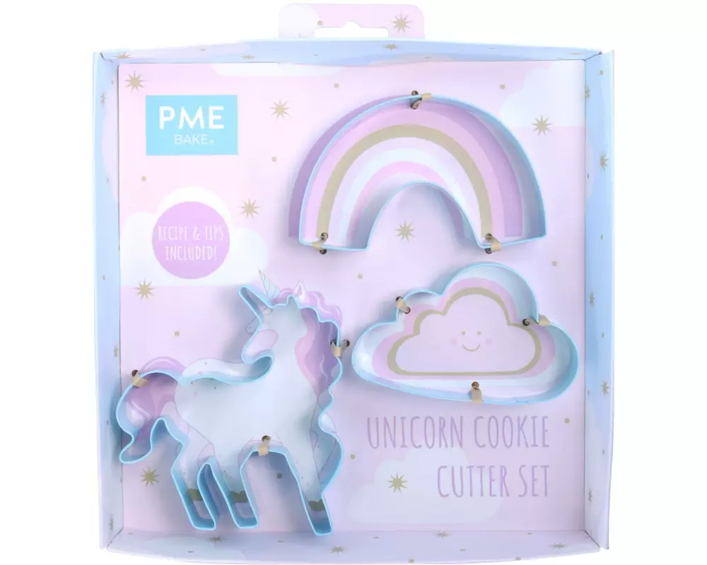 PME Guetzli-Ausstecher-Set Einhorn, 3 Stk