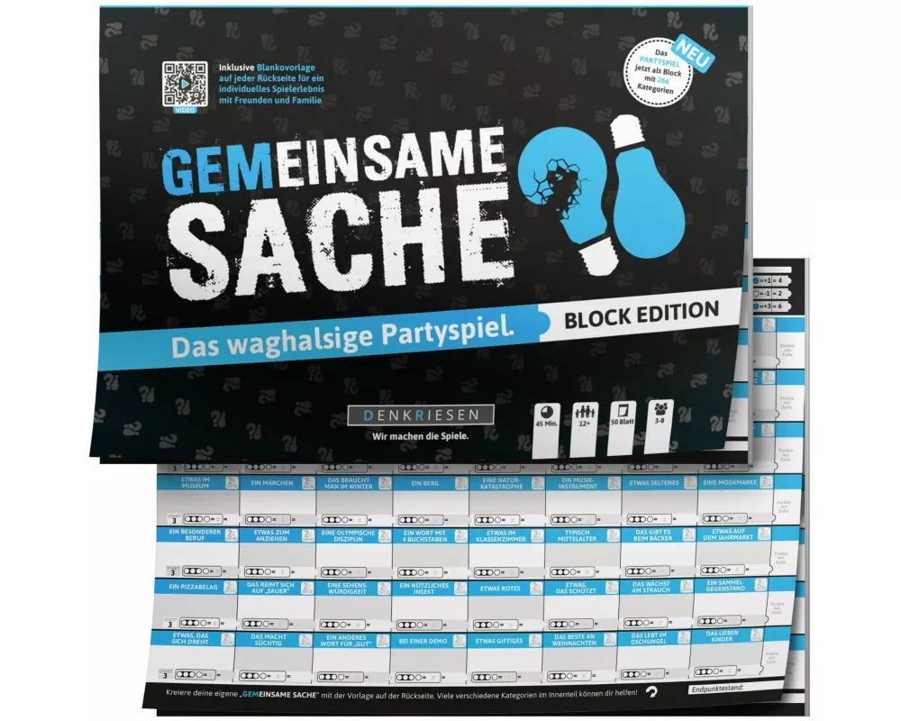 PARTYFIEBER - GEMEINSAME SACHE Block Edition "Das waghalsige Partyspiel"