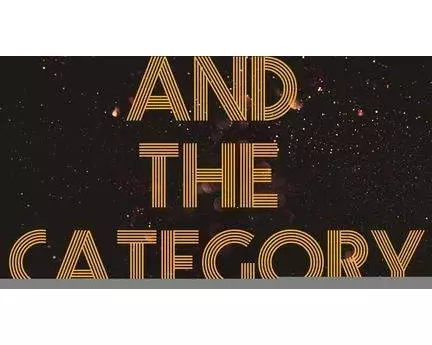 And the Category Is