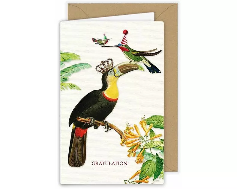 Doppelkarte. Gratulation!