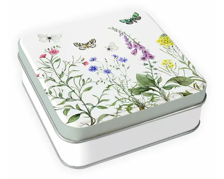 Geschenkdose. Wildblumen
