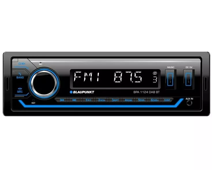 Blaupunkt Autoradio 4 x 50W FM, DAB+, Bluetooth, USB 1 DIN