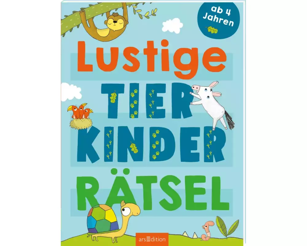 Lustige Tierkinder-Rätsel