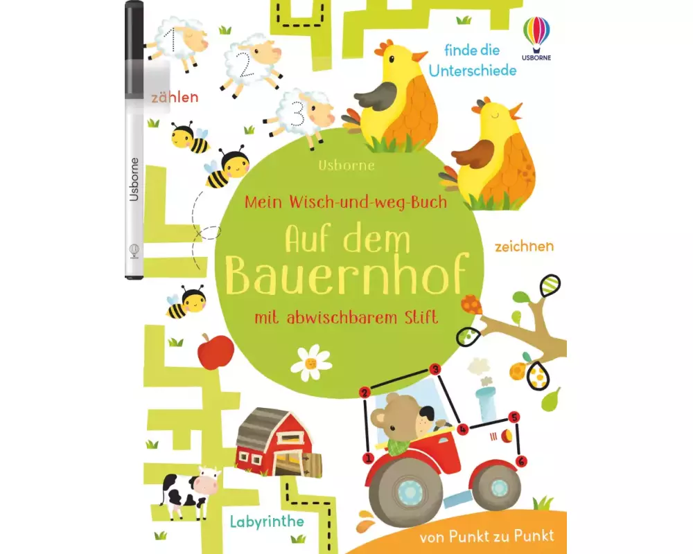 Mein Wisch-und-weg-Buch: Auf dem Bauernhof