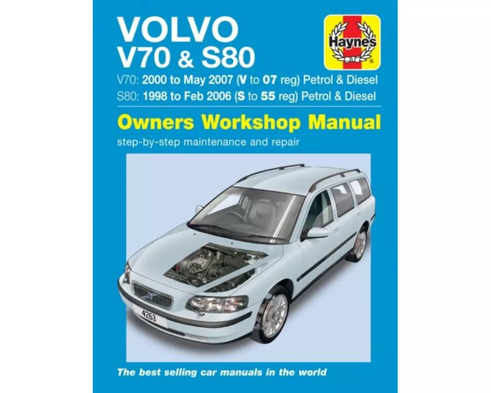 Volvo V70 / S80 Petrol & Diesel (98 - 07) Haynes Repair Manual
