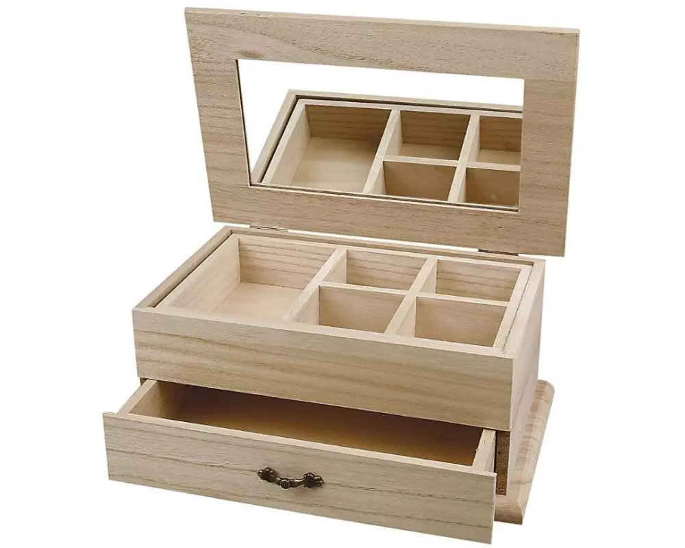 Creativ Company Holzartikel Schmuckbox
