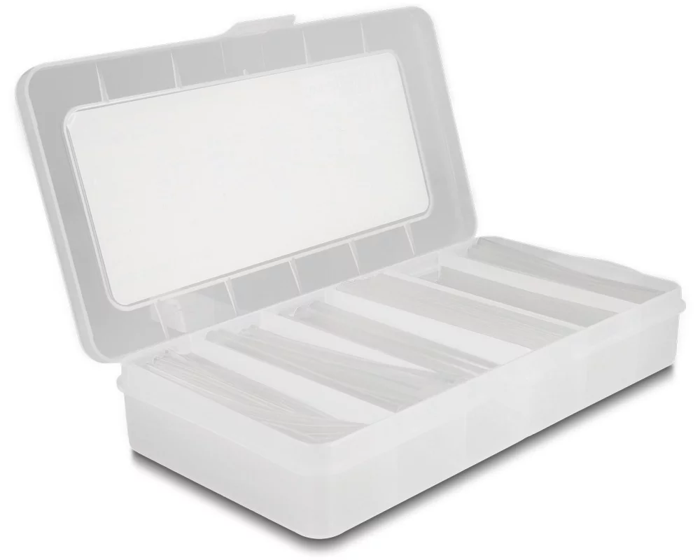 Delock Schrumpfschlauch 196-teilig Sortimentsbox Transparent