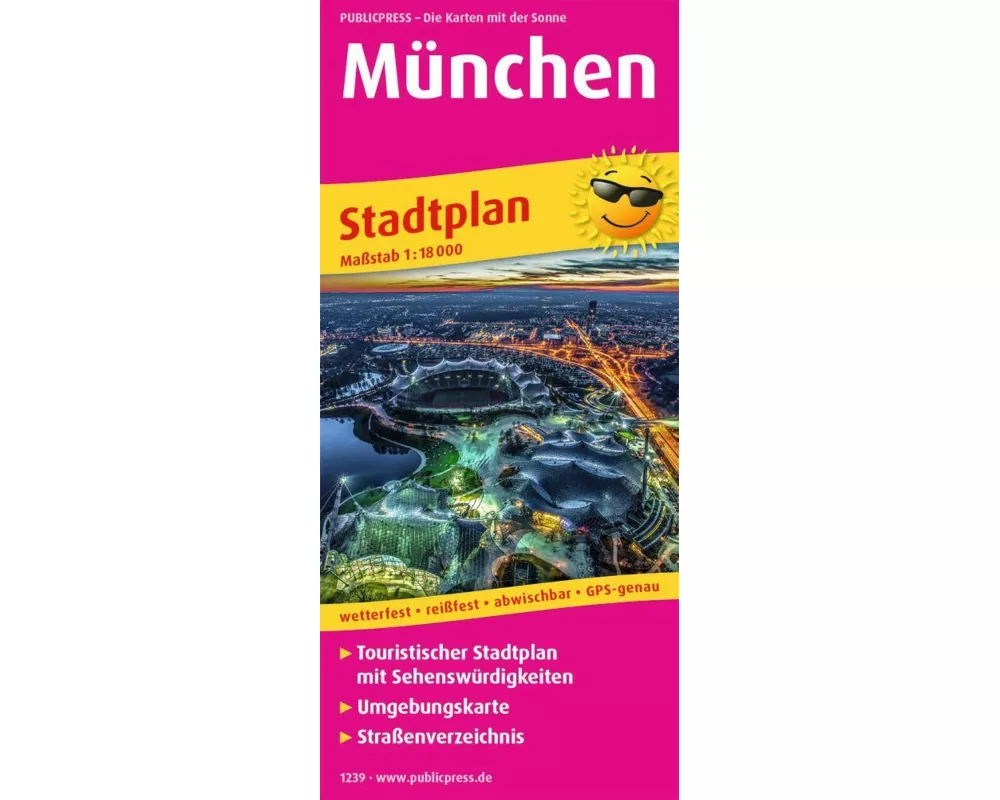 Publicpress Stadtplan München 1:18.000