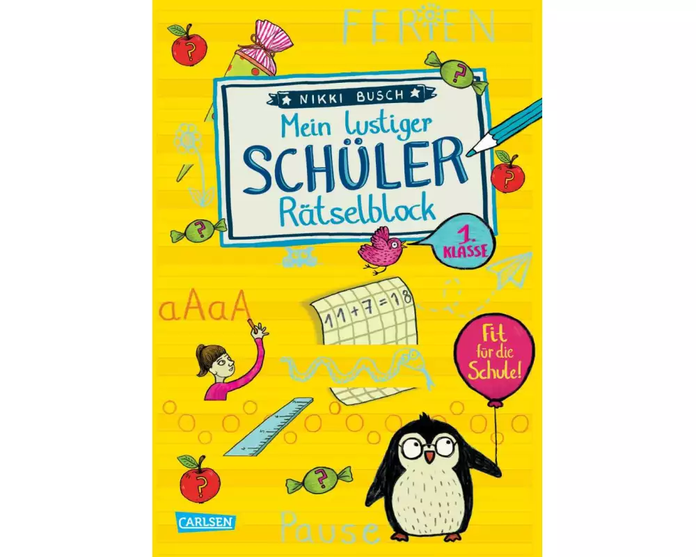 Rätselspaß Grundschule: Mein lustiger Schüler-Rätselblock