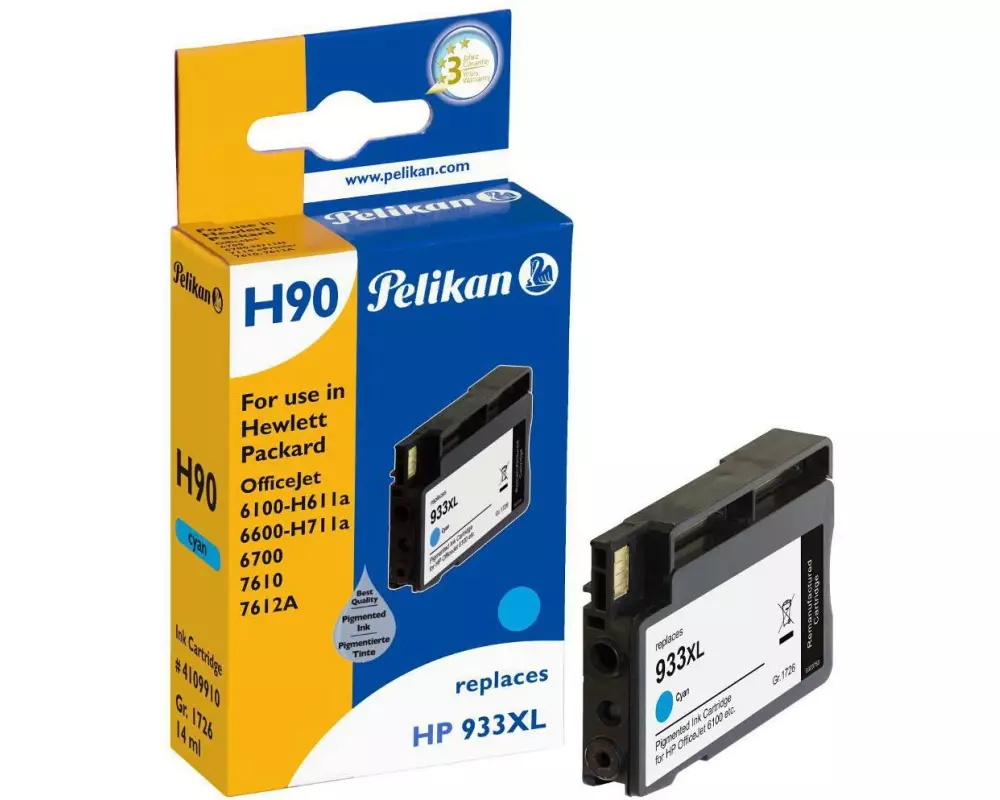 Pelikan Tinte HP Nr. 933XL (CN054AE) Cyan