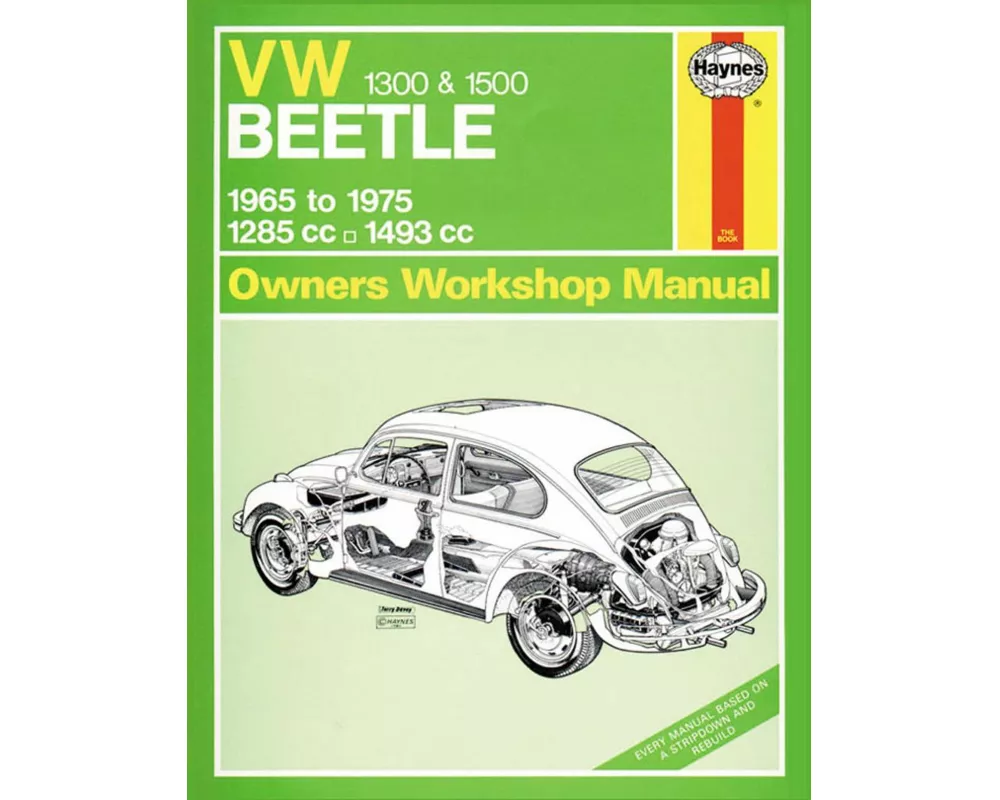 VW Beetle 1300 & 1500 (65 - 75) Haynes Repair Manual