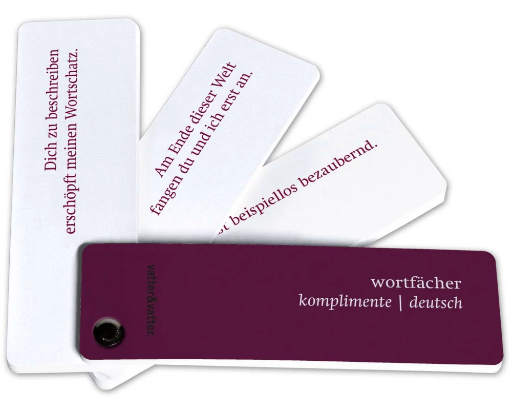 wortfächer komplimente deutsch