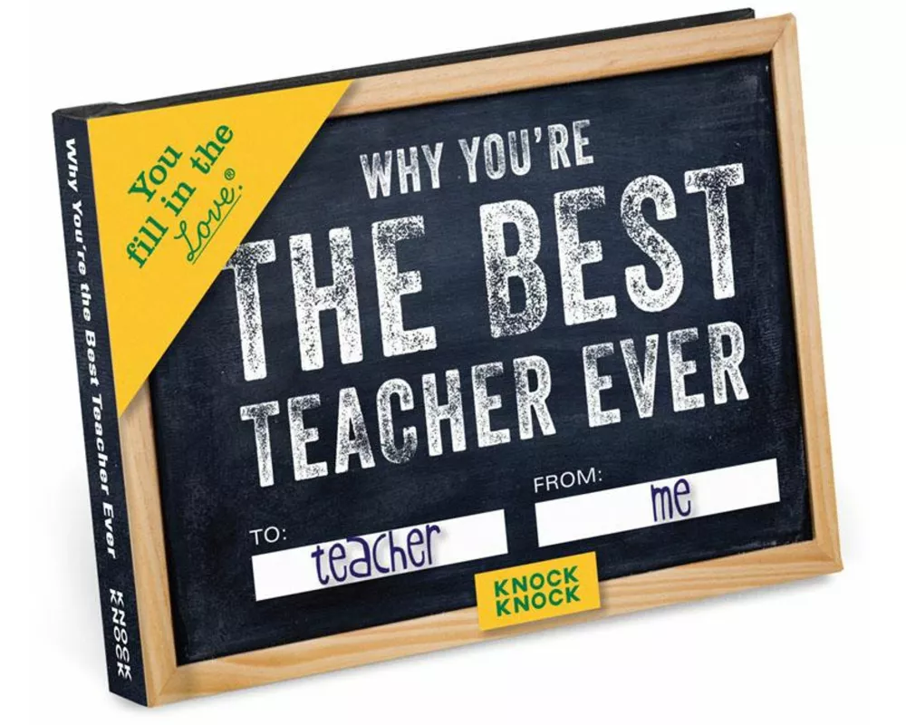 Knock Knock Why You’re the Best Teacher Ever Book Fill in the Love Fill-in-the-Blank Book & Gift Journal