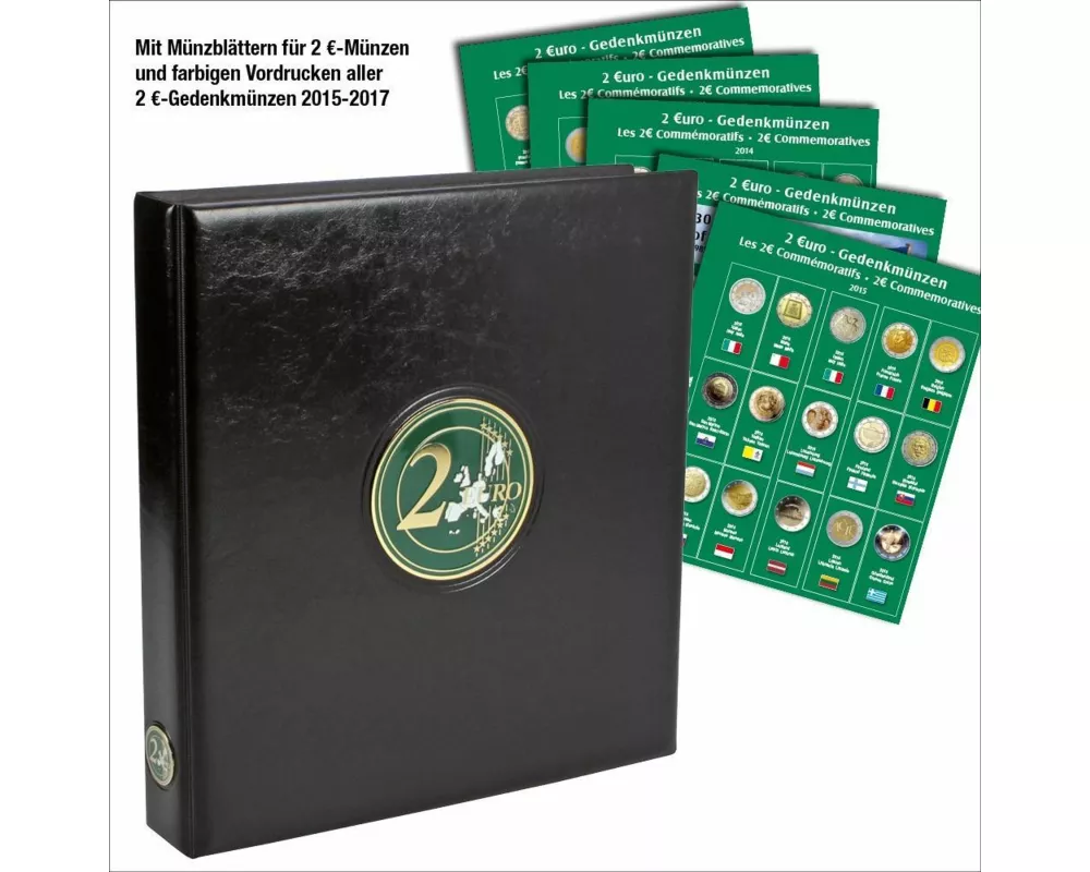 Münzensammelalbum für die 2 Euro Münzen Europa ab 2015