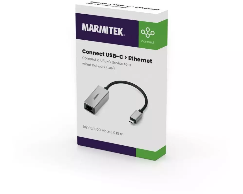 Marmitek Adapter Connect USB-C > Ethernet