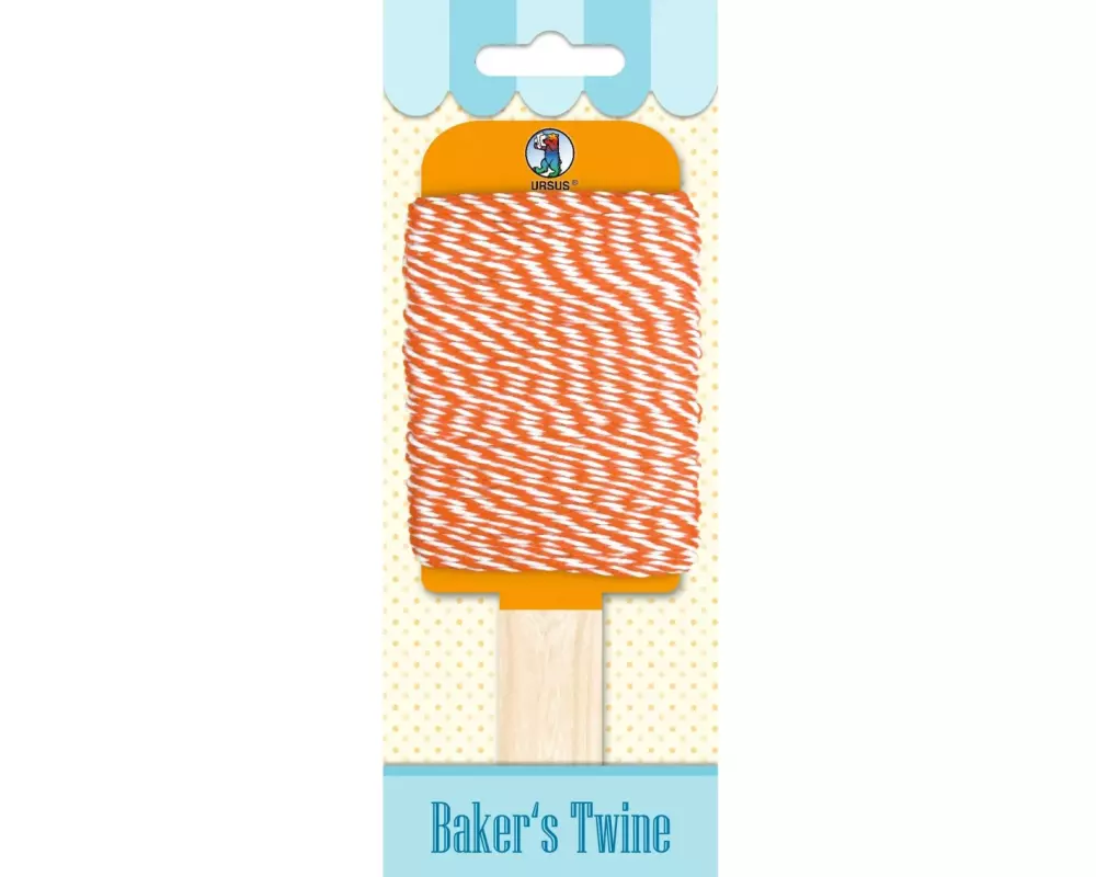 URSUS Kordelband Bakers Twine 1.1 mm x 15 m, Orange