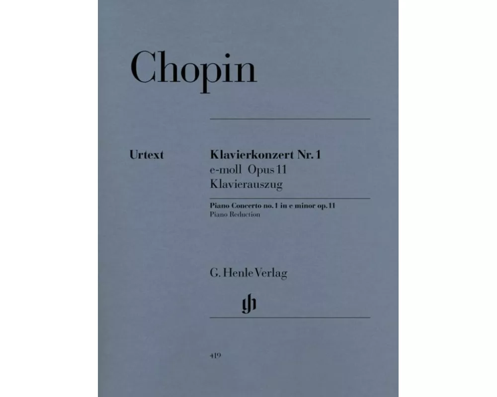 Chopin, Frédéric - Klavierkonzert Nr. 1 e-moll op. 11