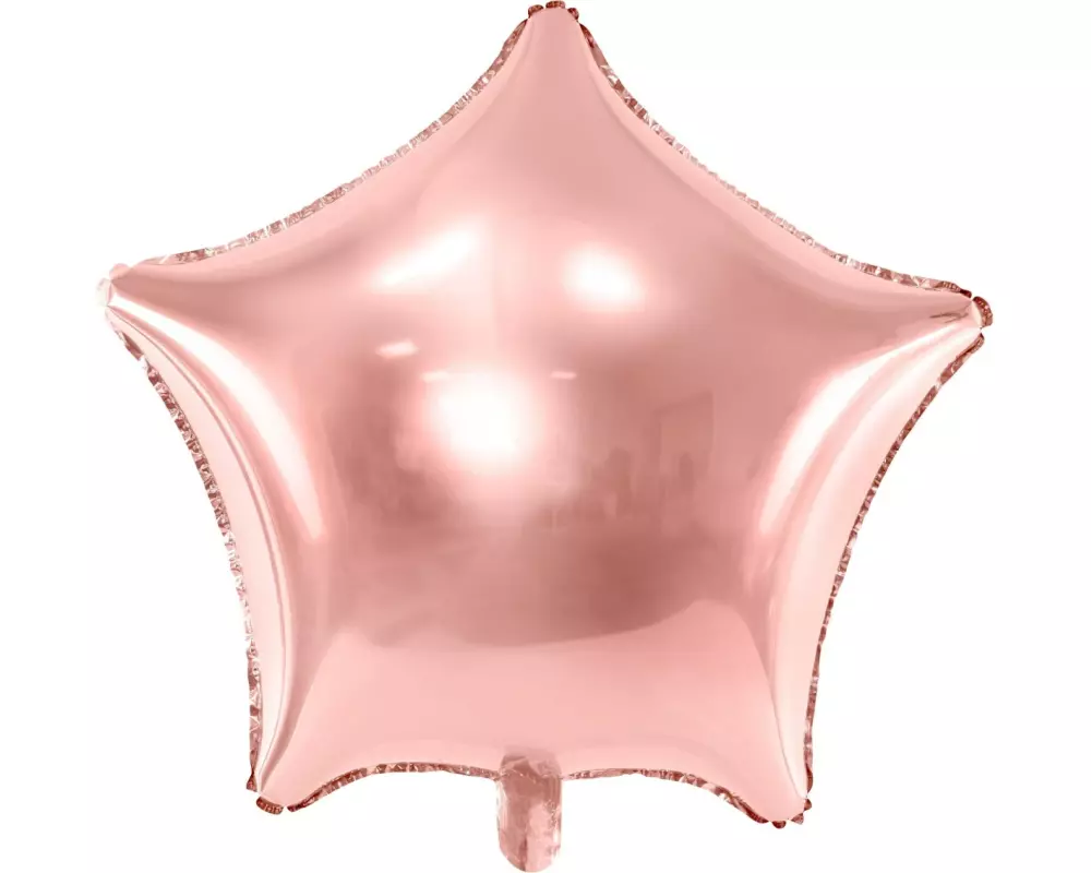Partydeco Folienballon Star Rosegold