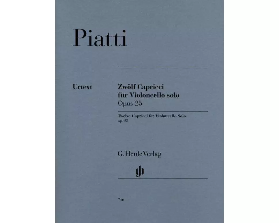 Piatti, Alfredo - 12 Capricci op. 25 für Violoncello solo
