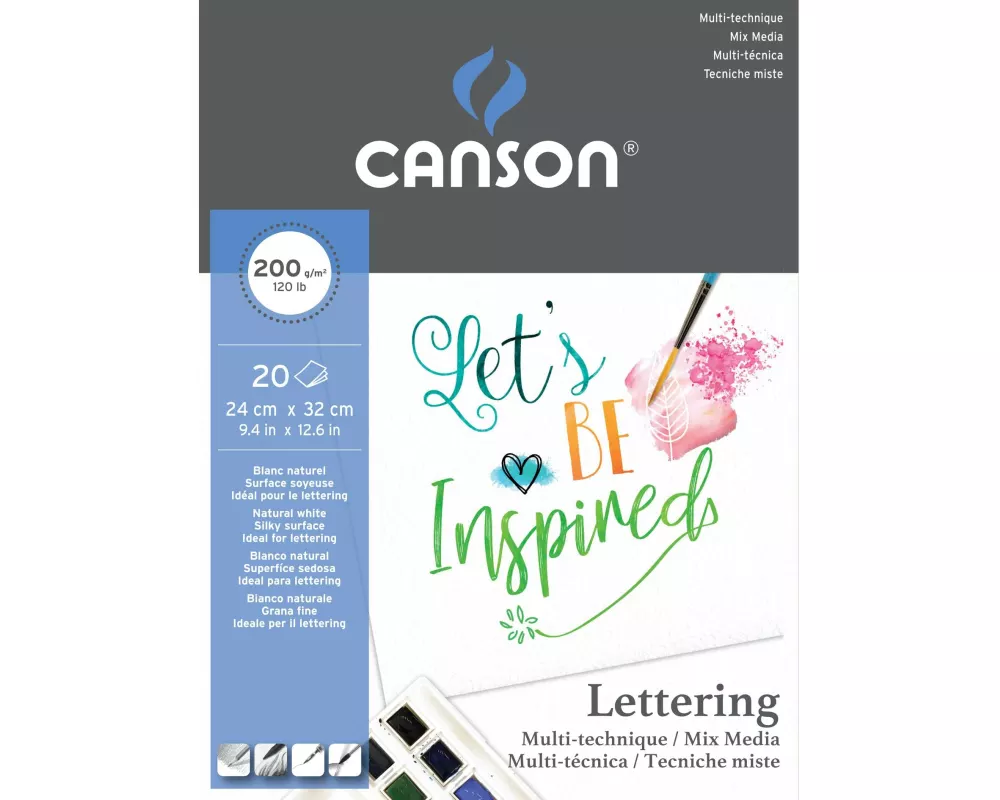 Canson Zeichenblock 24 x 32 cm, 20 Blatt, Natural White