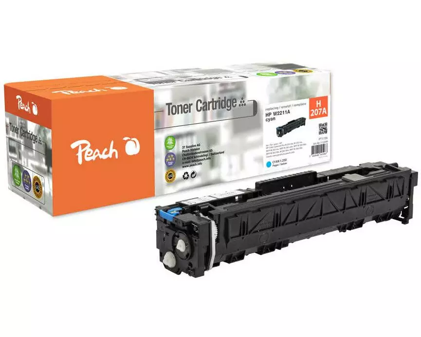 Peach Toner HP No. 207A Cyan