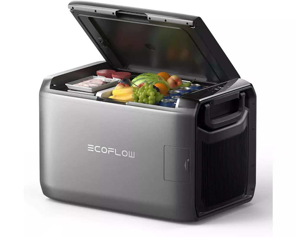 EcoFlow Kühl- & Gefrierbox GLACIER Classic Tragbar, 55 l, Grau