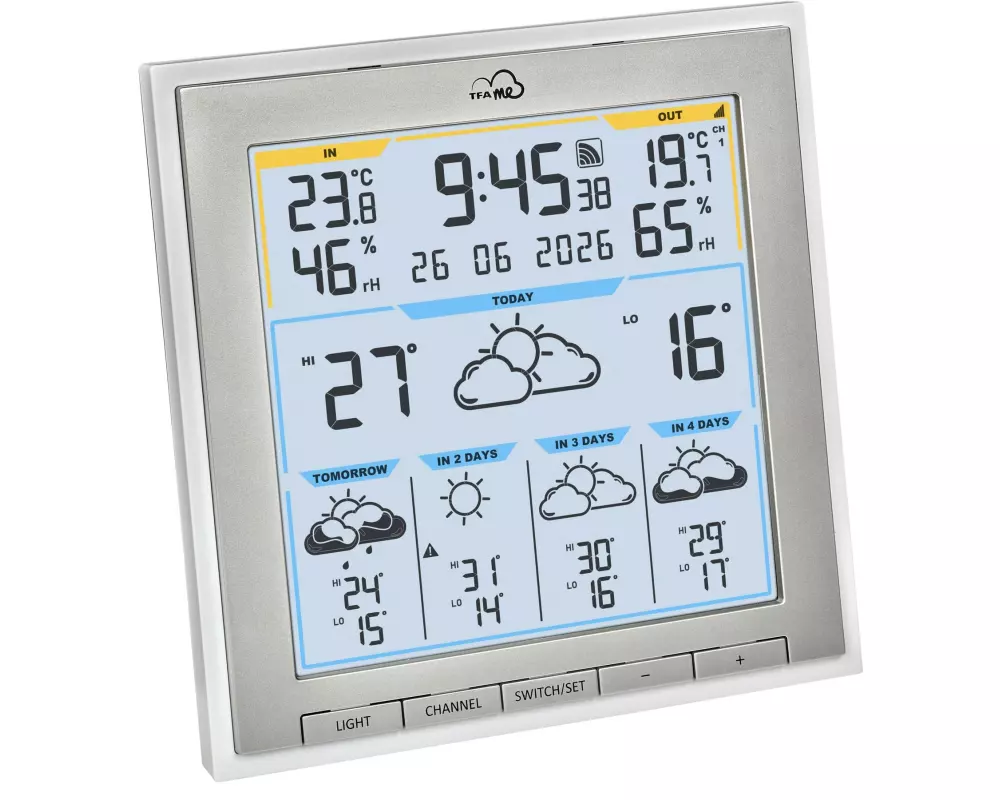 TFA Dostmann Wetterstation WLAN Weiss