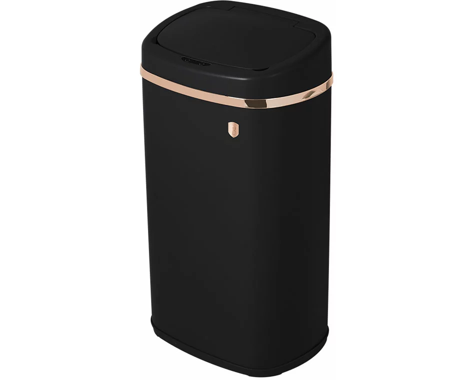 Berlinger Haus Abfallbehälter mit Sensor 58L Black Rose Collection