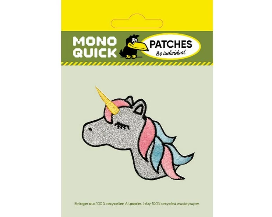 Mono-Quick Applikation Einhorn Glitzer | Mono-Quick 1 Stück