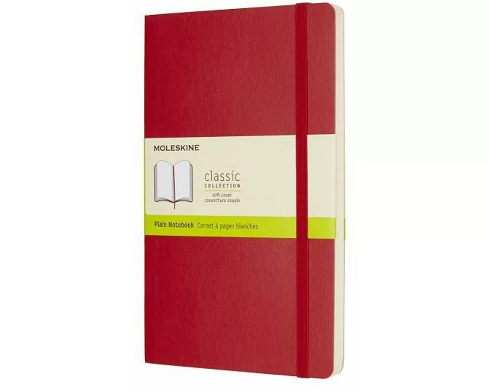 Moleskine Scrlet Red Lrg Pln Ntbk Sft