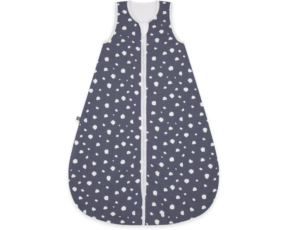 emma & noah Baby-Ganzjahresschlafsack Punkte Blau 80 cm