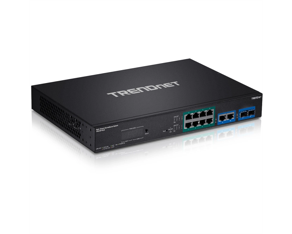 TRENDnet TPE-3012LS 12-Port Gigabit PoE+ Smart Surveillance Switch