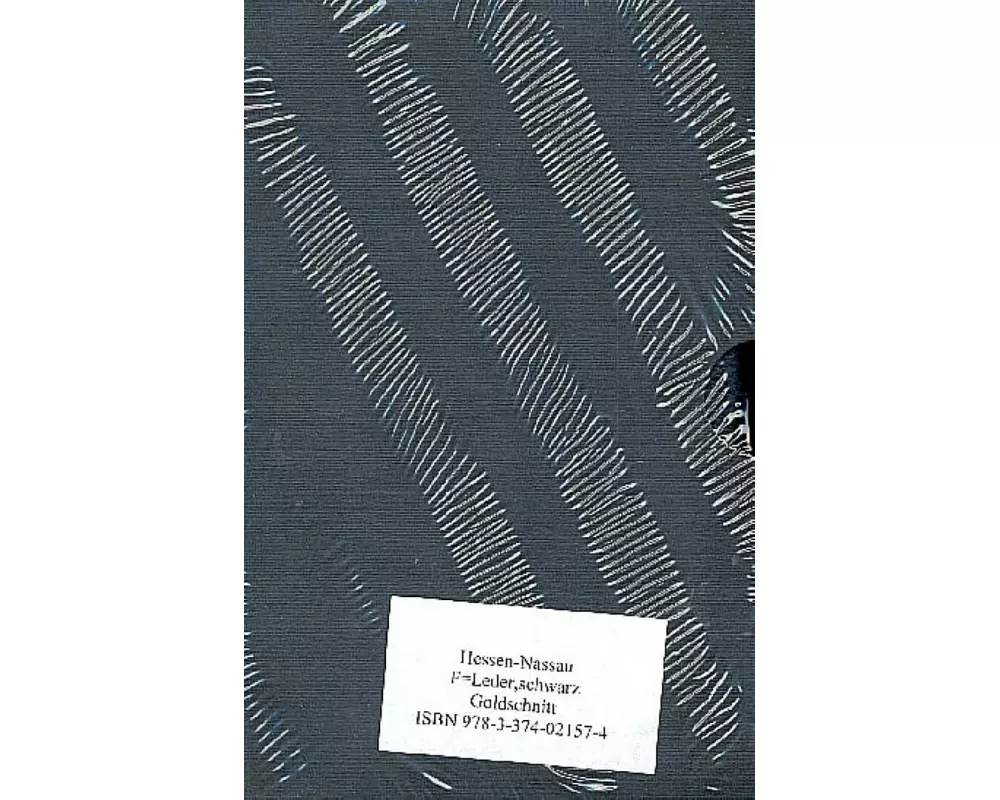 Evangelisches Gesangbuch für Hessen und Nassau. F schwarzes Leder. Geschenkausgabe