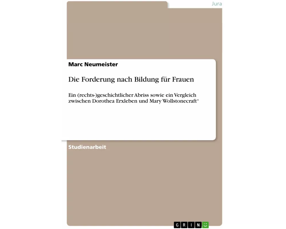 Die Forderung nach Bildung für Frauen