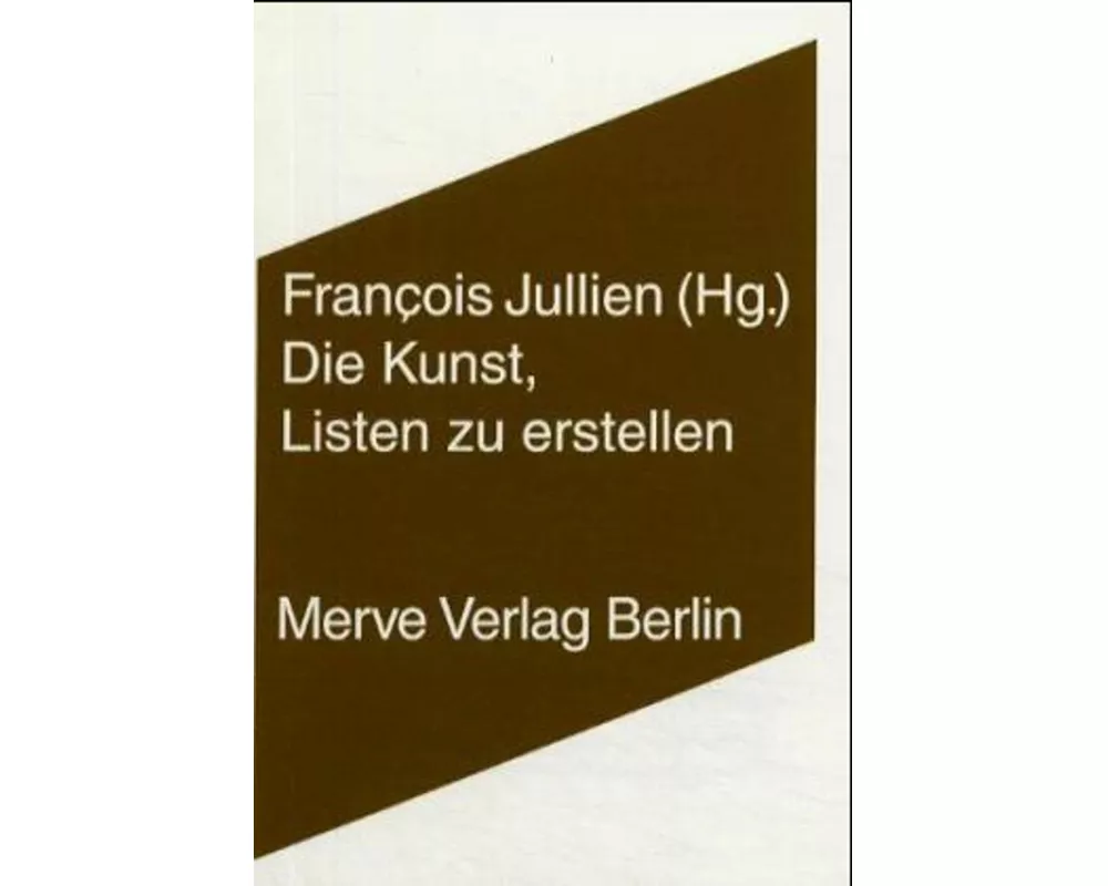 Die Kunst, Listen zu erstellen