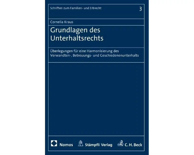 Grundlagen des Unterhaltsrechts