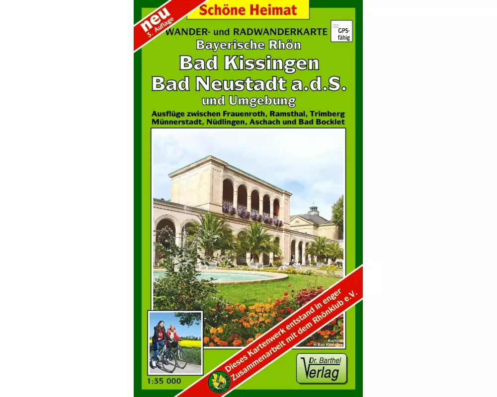 Rhön, Bad Kissingen, Bad Neustadt a.d.S. und Umgebung 1 : 35 000 Radwander- und Wanderkarte