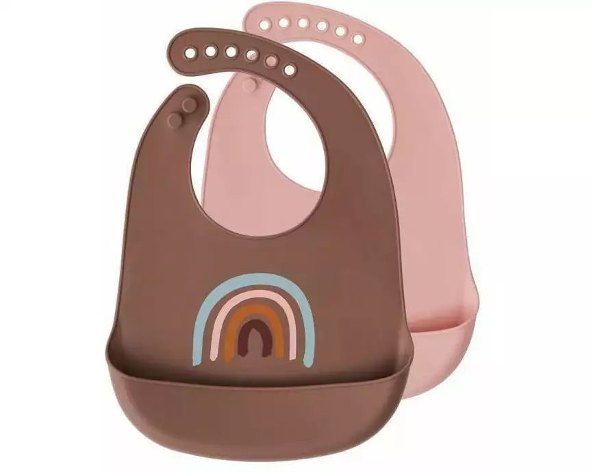 OYOY Lätzchen Rainbow 31 x 23 cm, 2-teilig