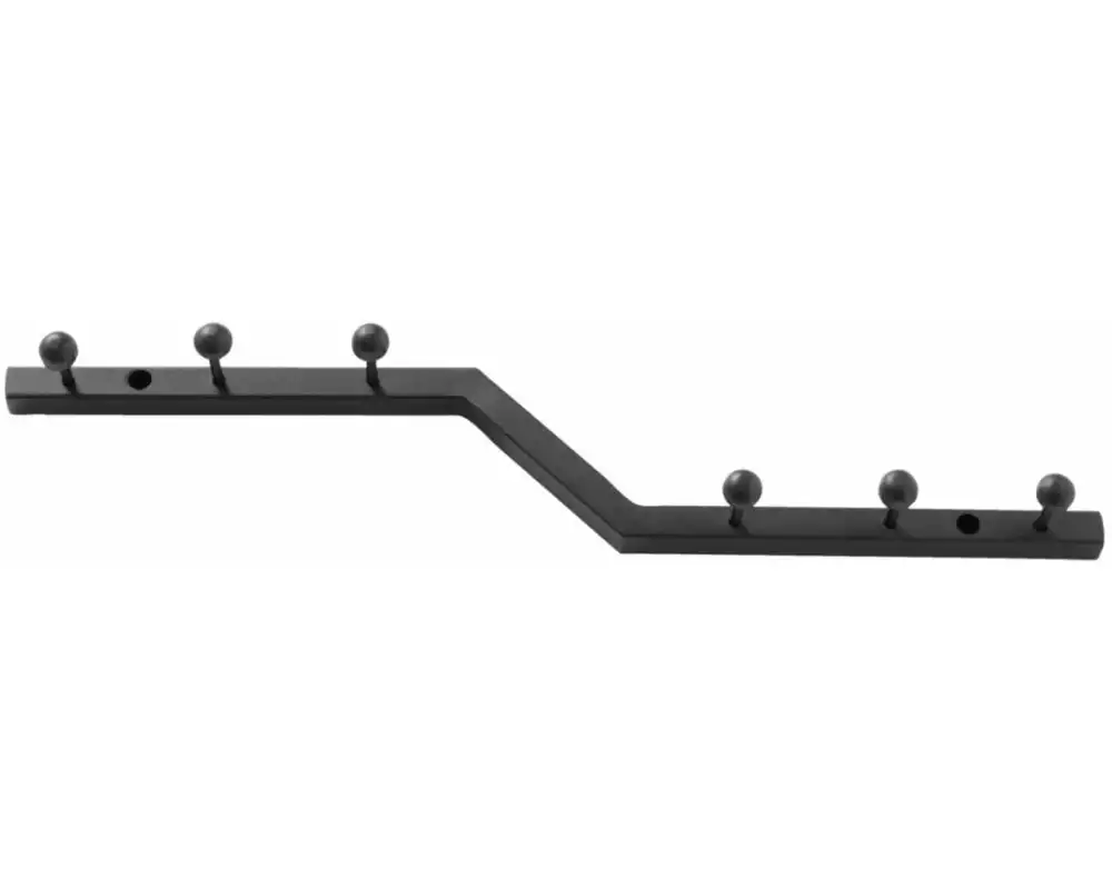 Boltze Garderobenleiste Pogo 6 Haken, Schwarz