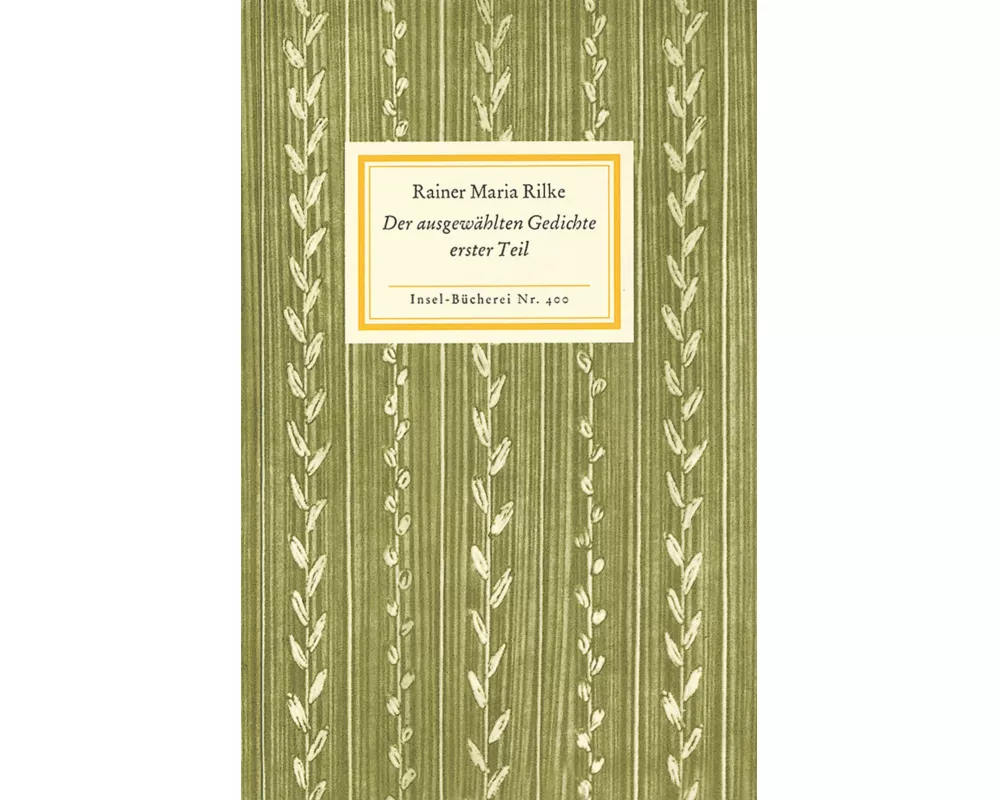 Der ausgewählten Gedichte erster Teil