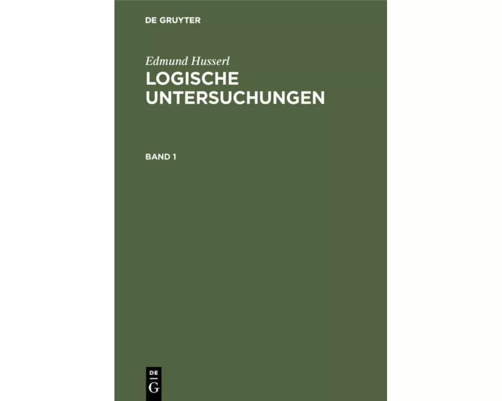 Logische Untersuchungen