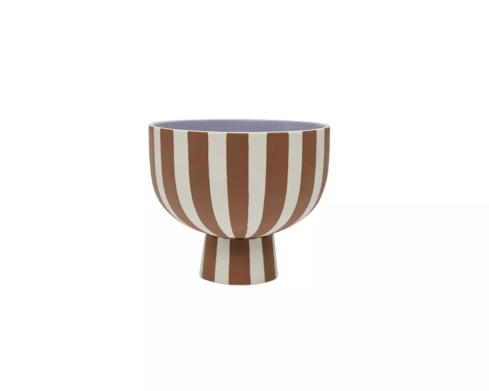 OYOY Dekoschale Toppu 15 cm, Caramel/Lavendel