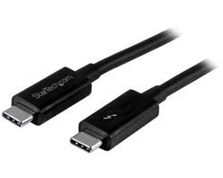 StarTech.com Thunderbolt 3 Cable â€" 3 ft / 1m â€" 4K 60Hz â€" 20Gbps â€" USB C to USB C Cable â€" Thunderbolt 3 USB Type C Charger Cable
