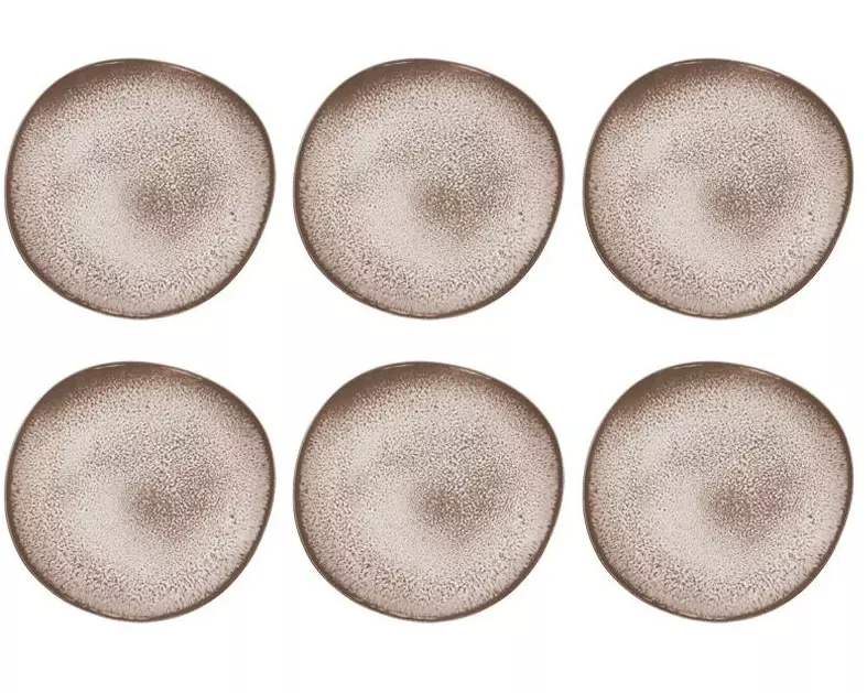 Villeroy & Boch Frühstücks- & Dessertteller Lave 6 Stück, Beige