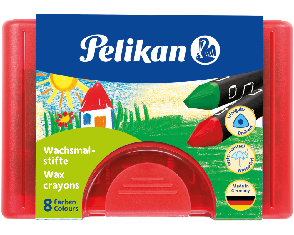 PELIKAN Wachsmaler Griffix 722942 8 Farben ass. Etui